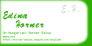 edina horner business card